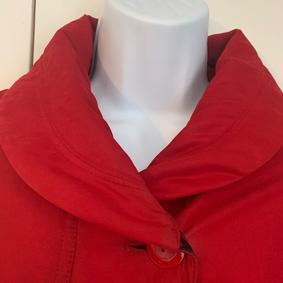 London Fog women’s red full zip lined coat size Small - Picture 3 of 7